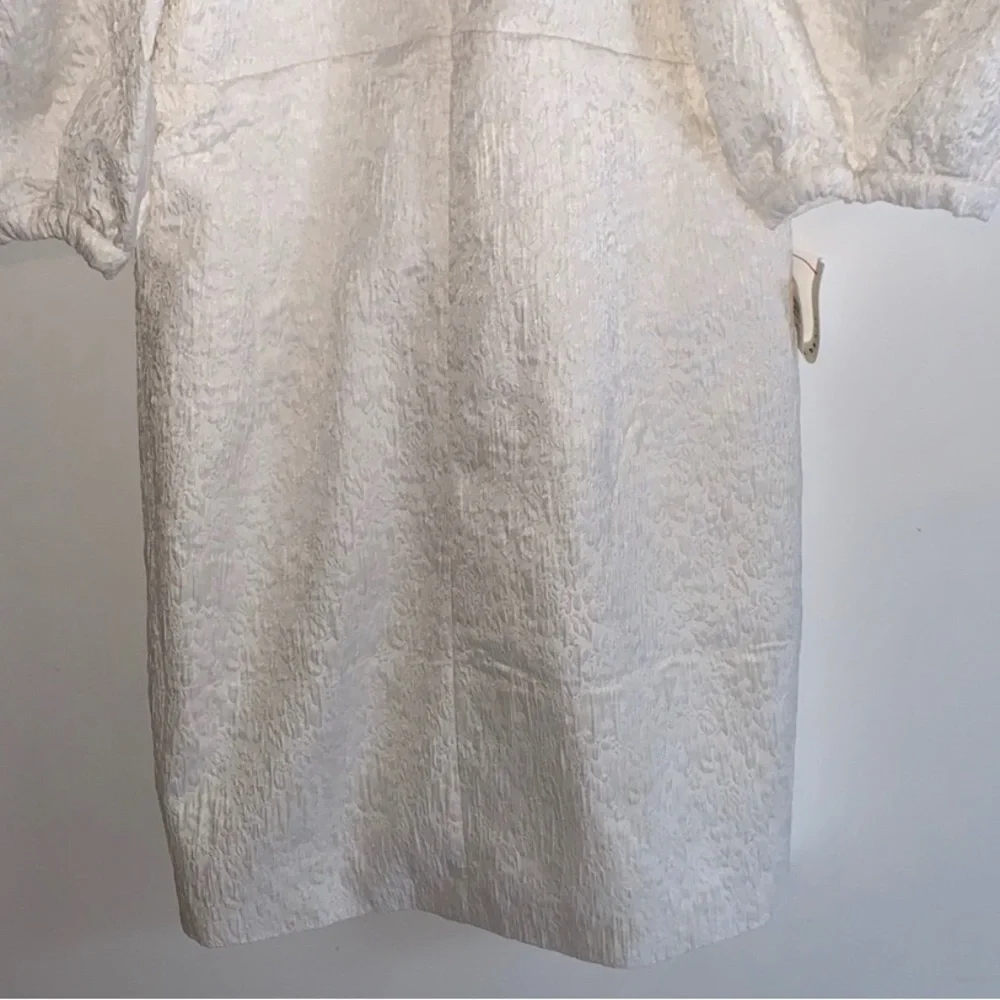 Bardot | Marnie Mini Puff Sleeves Dress in Ivory Size s - Picture 9 of 10